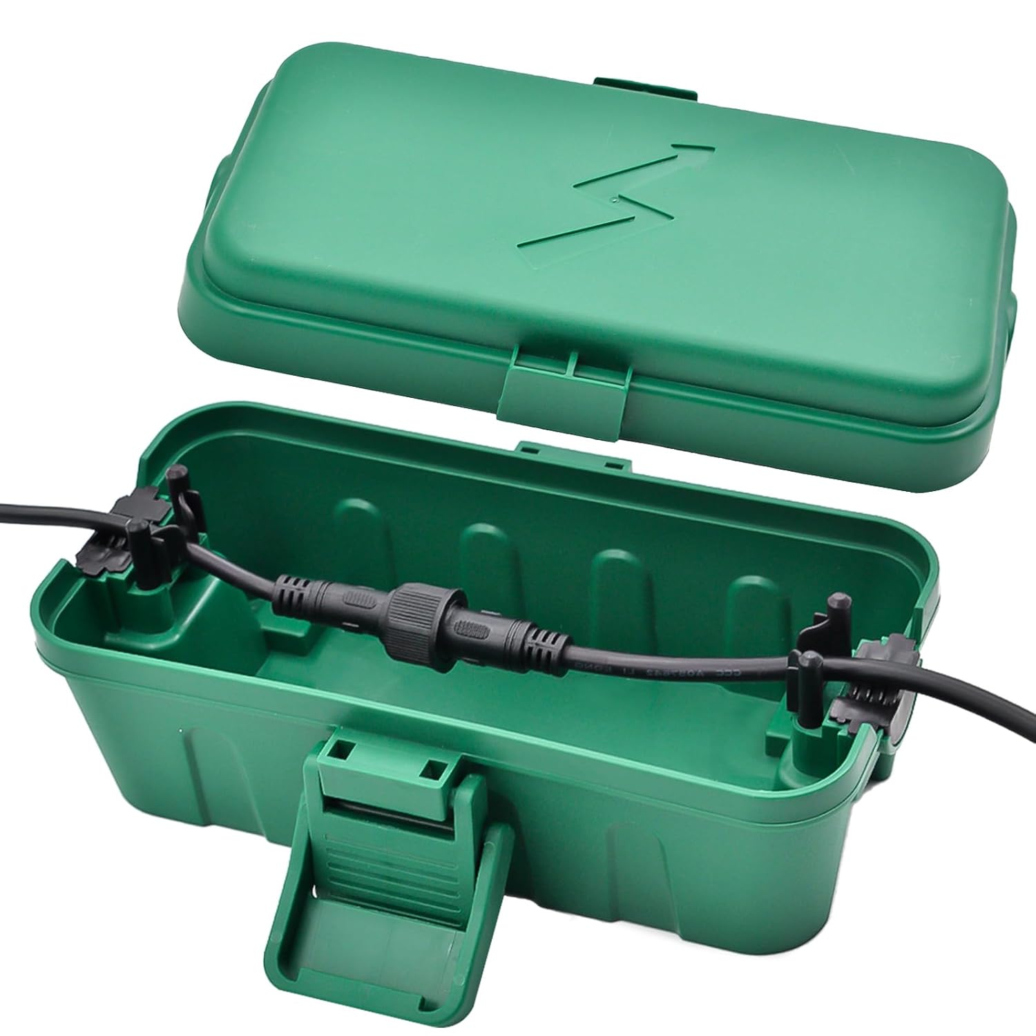 1 caja de conexión eléctrica resistente a la intemperie, caja eléctrica para exteriores, cubiertas de cable de extensión resistentes a la
