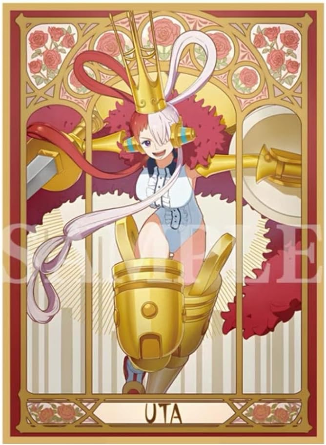 Fundas para cartas coleccionables Versión láser Uta Nami BoaHancock Shirahoshi Juego Card Sleeves PTCG Anime Card Sleeves-H61 (01)