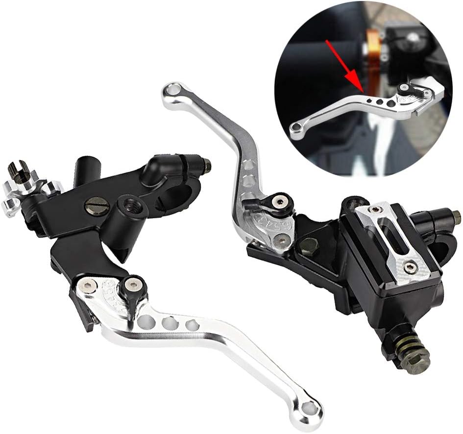 Palanca de embrague de freno de motocicleta, 1 par de palancas plegables de 0.866 in, aleación de aluminio, universal para Honda Kawasaki Suzuki