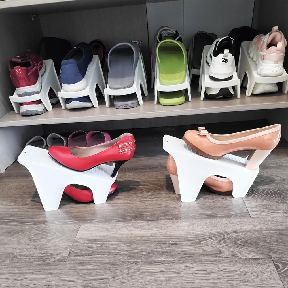 Organizador de ranuras para zapatos, zapatero, soporte para zapatos, soporte para zapatos, soporte para zapatos de almacenamiento, estacas para
