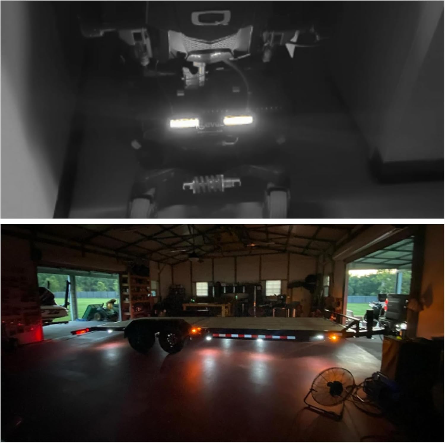 Pack-10 – Luz indicadora LED para automóvil, 6 luces LED de 3.9 pulgadas, luz indicadora de señal delantera y trasera, para remolque, camión,