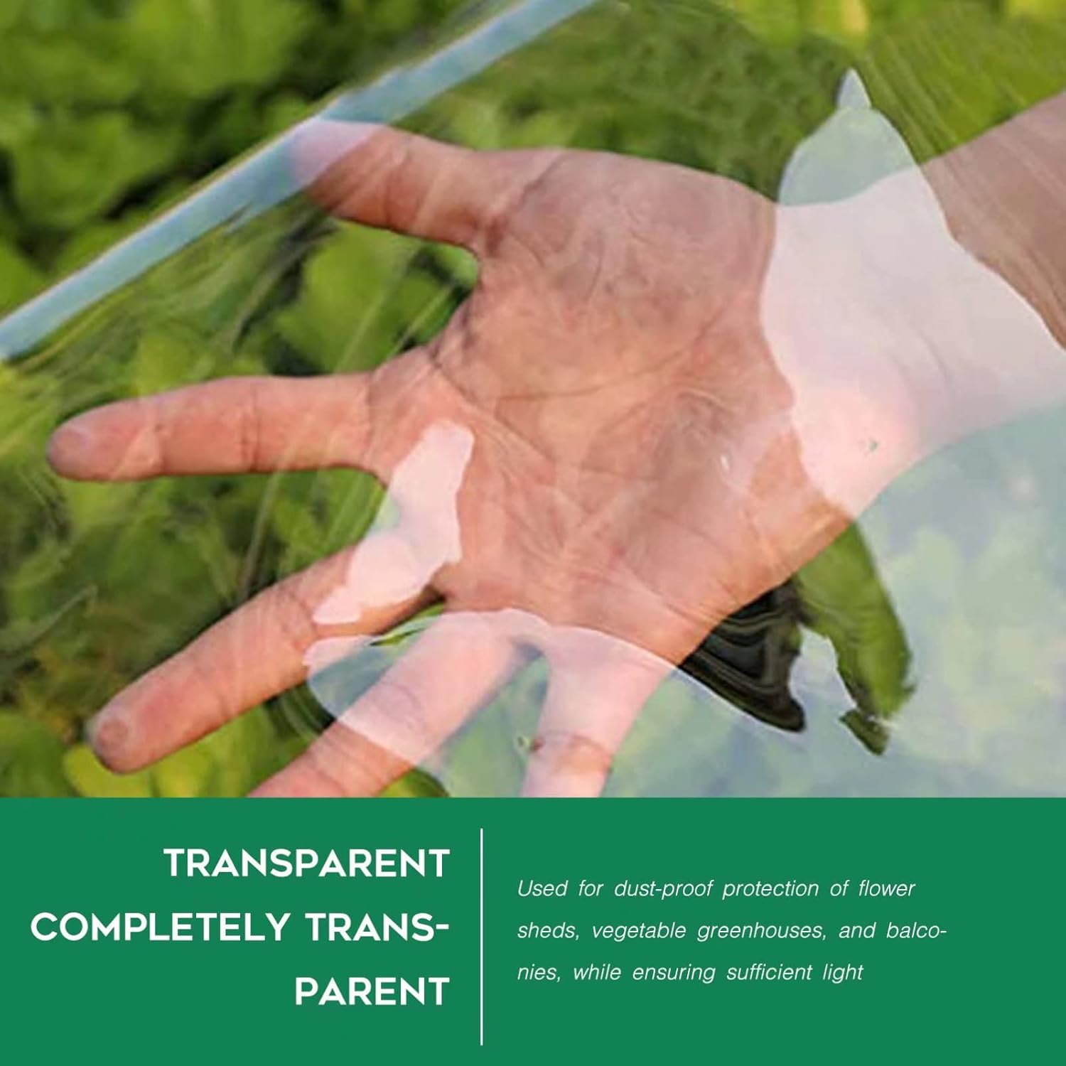 Lona de vinilo transparente, toldos de 14 mil de grosor para patio, 5 x 10 pies con ojales de metal, protege contra el agua, desgarros, resistente