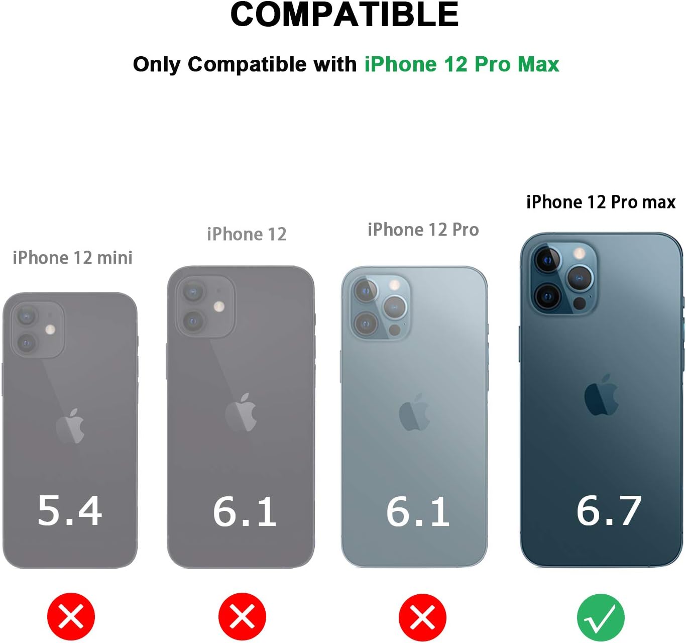 TENDLIN Compatible con iPhone 12 Pro Max Case Premium Leather TPU Hybrid Case (negro)