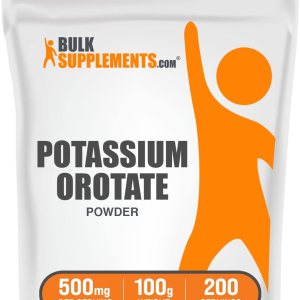 BulkSupplements. com Polvo de orrotato de potasio – Suplemento de potasio en polvo – Sal de potasio – Suplemento de potasio – Polvo de potasio – 500 BulkSupplements. com Polvo de orrotato de potasio – Suplemento de potasio en polvo – Sal de potasio – Suplemento de potasio – Polvo de potasio – 500