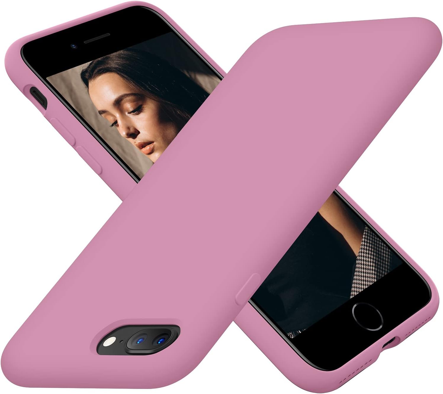 Funda Cordking de silicona para iPhone 8 Plus y iPhone 7 Plus, ultra delgada, a prueba de golpes, con forro de microfibra suave anti rayones, 5.5
