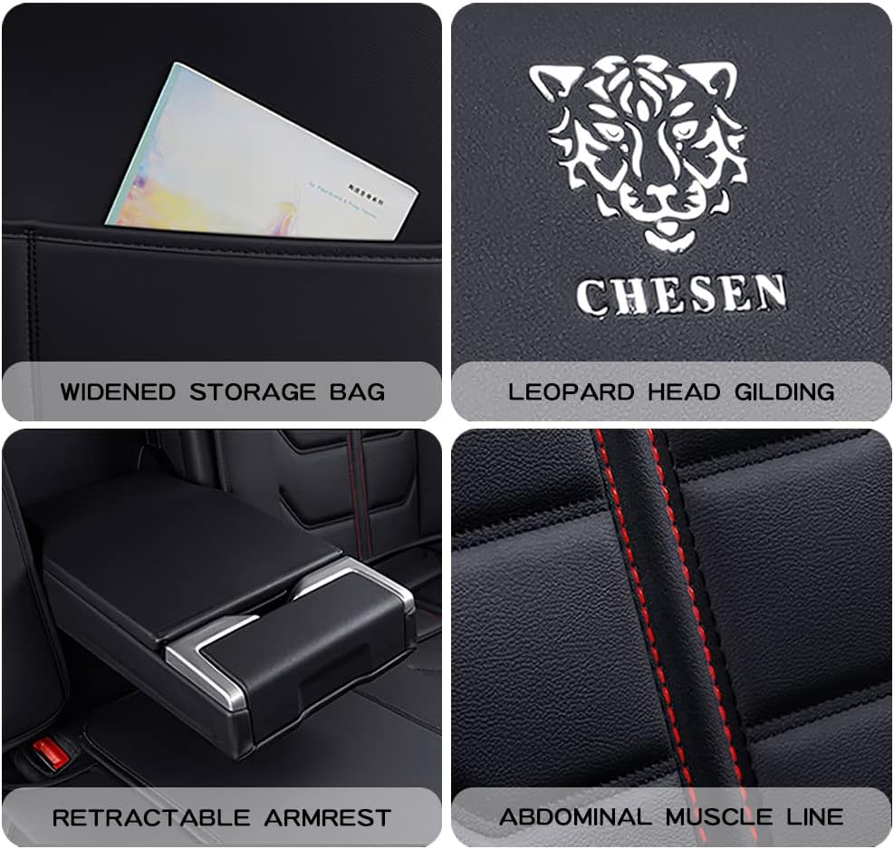 Zilituer Fundas de asiento de automóvil para Chrysler 300 2005-2023, funda de cojín impermeable de piel sintética, accesorios para el interior del