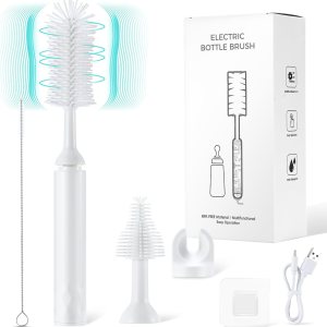 Oustartom Limpiador eléctrico de cepillos para botellas, limpiador profesional de biberones y cepillo para accesorios infantiles y tazas de pajita, Oustartom Limpiador eléctrico de cepillos para botellas, limpiador profesional de biberones y cepillo para accesorios infantiles y tazas de pajita,