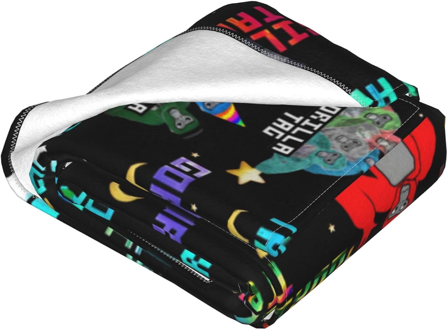 Gorilla Manta cálida y suave de gorila para cama, sofá, decoración de fiesta, juego, regalo de 50 x 40 pulgadas