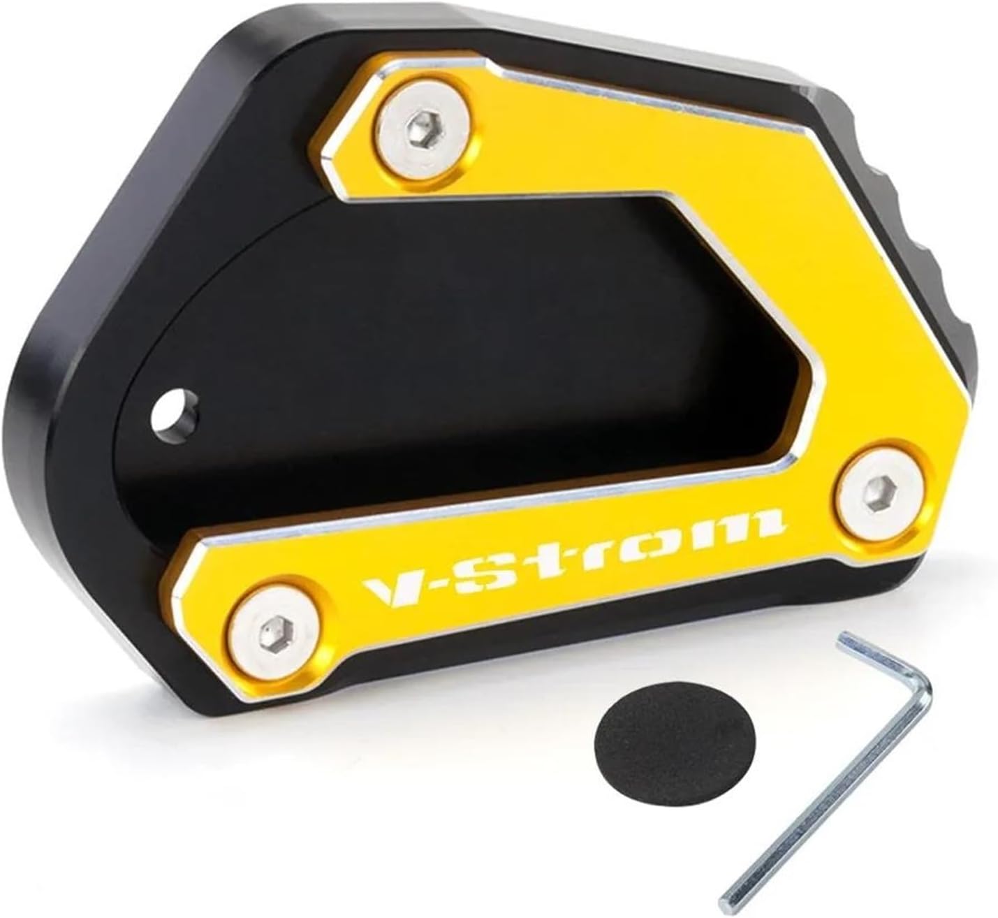 for SUZUKI V-Strom 650XT DL650 V Strom 650 DL 650 2021 2022 Motorcycle Accessories Kickstand Side Stand Extension Enlarger Pad (Size  V-Strom Gold)