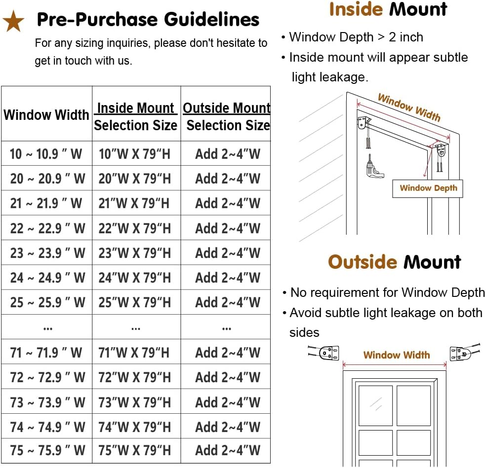Persianas enrollables 85 % opacas, para oscurecer la habitación, con tela aislante térmica, con cadena, para hogar y oficina (negro, 48 pulgadas de