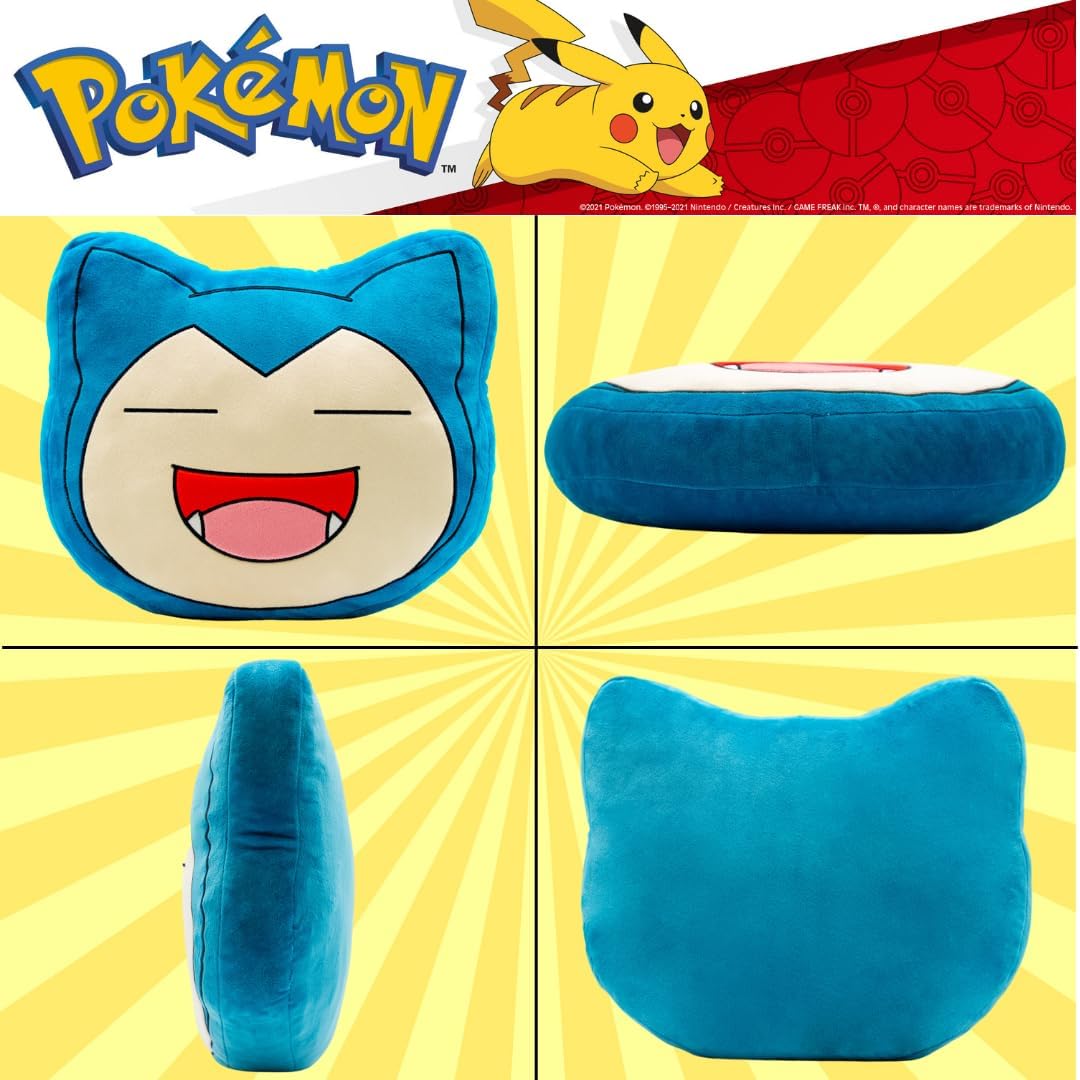 Franco Anime Gaming Bedding – Almohada decorativa de felpa súper suave y acogedora, talla única, Snorlax