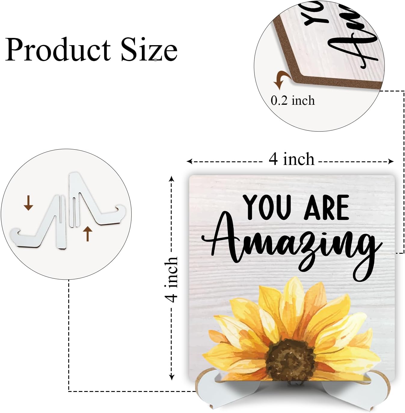 You are Amazing Regalos para mujeres, regalo de graduación para hija, hermana, mejor amiga, placa de decoración de escritorio con soporte de madera,