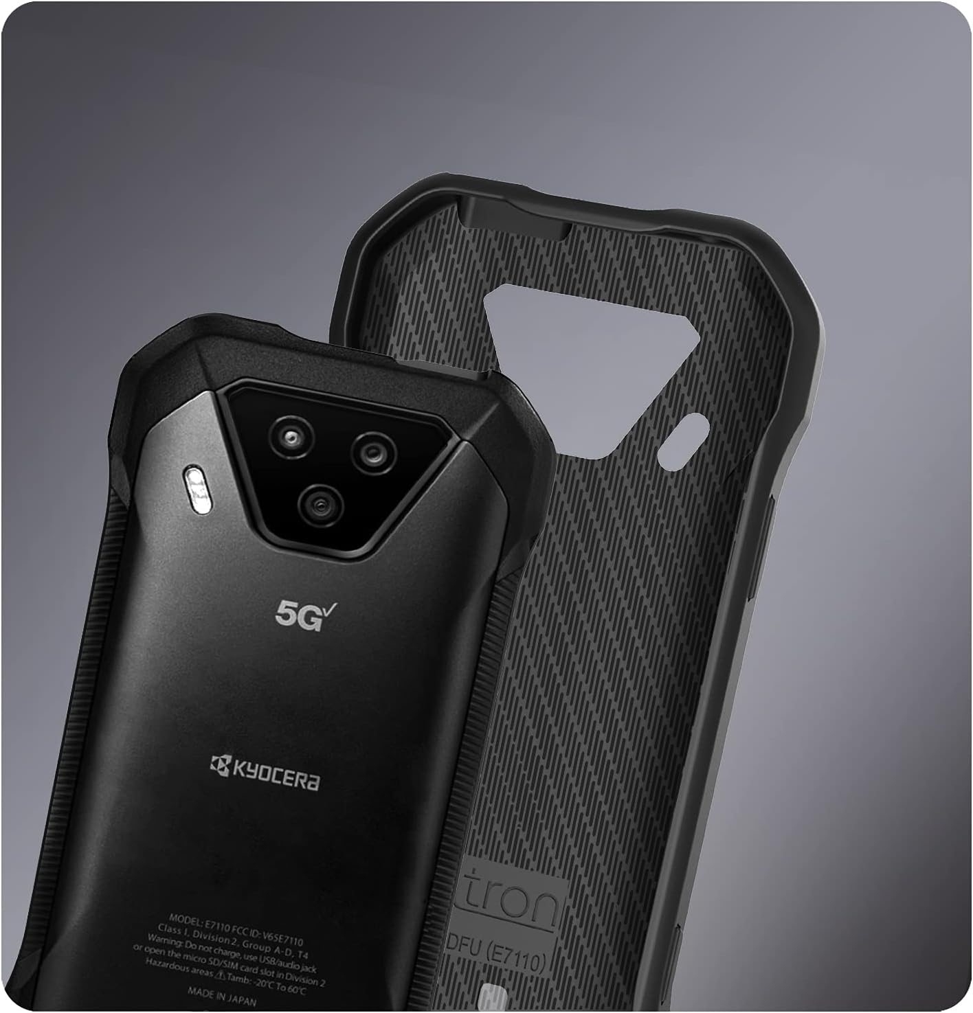 BELTRON DuraForce Ultra 5G – Funda resistente con tecnología reforzada para Kyocera DuraForce Ultra 5G UW E7110 (Verizon), color negro