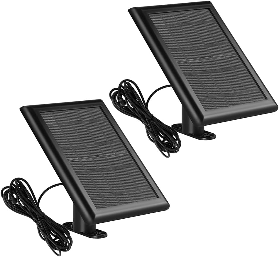 Panel solar para batería de cámara de foco de anillo, cargador solar compatible con cámara de anillo, batería de cámara de anillo para exteriores