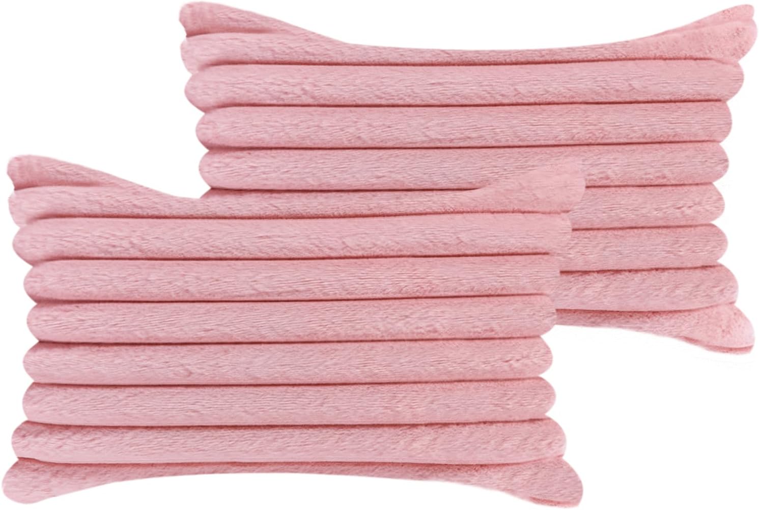 Juego de 2 fundas de almohada de 12 x 20 pulgadas, fundas decorativas de piel sintética para cama, funda de almohada suave y esponjosa con respaldo