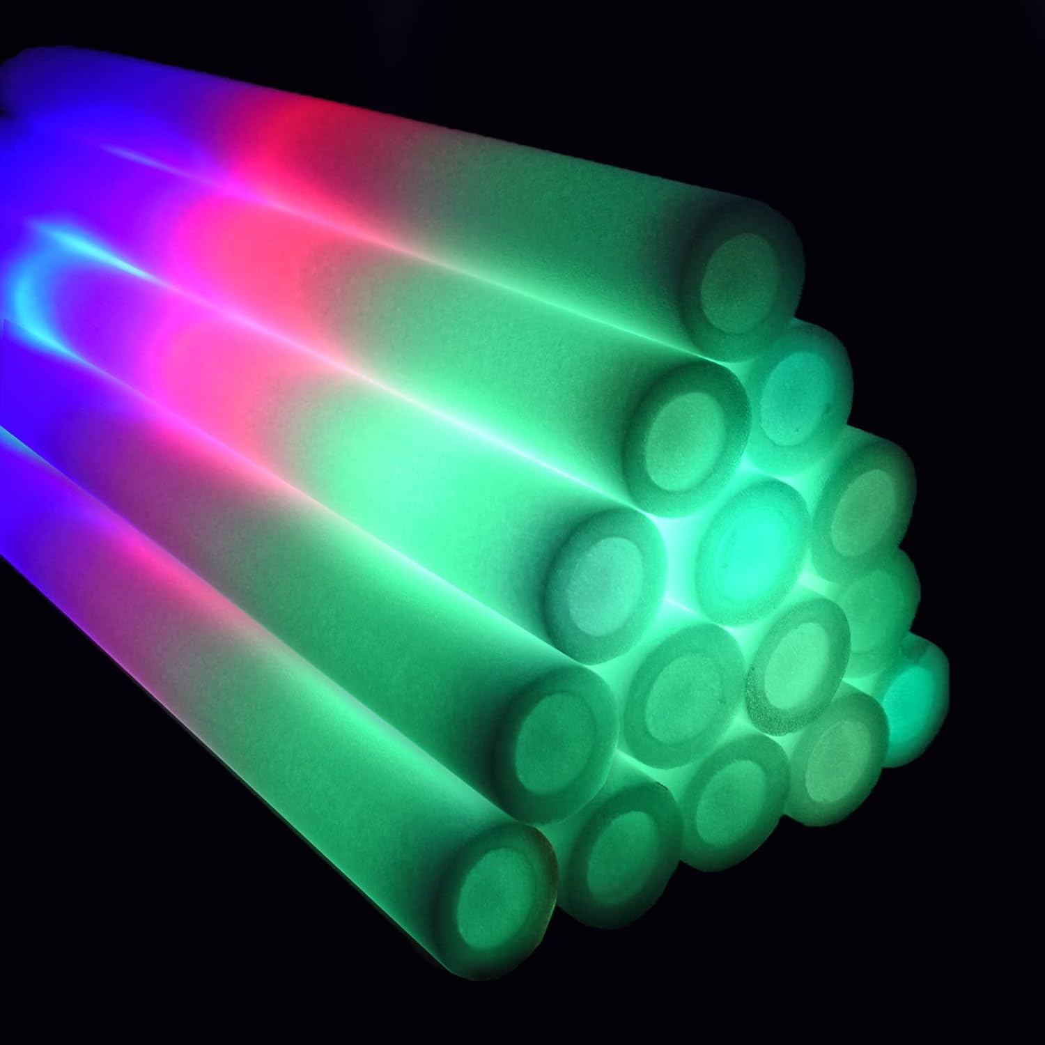 Paquete de 25 palos de luz LED personalizados para fiestas, bodas, cumpleaños, invitados, fiestas, DJ, conciertos, festivales, eventos, promociones,
