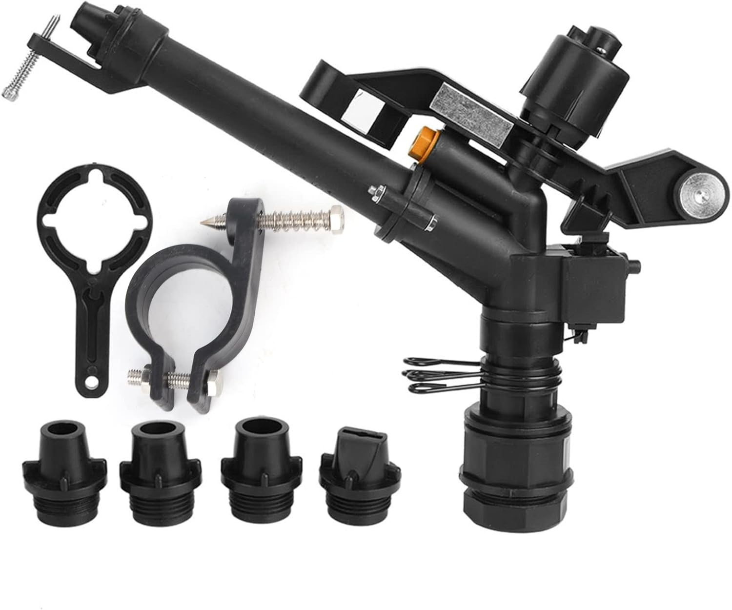 Fydun Rosca DN25 Fem de 1.5 a 1 pulgada con brazo oscilante giratorio de 360 grados, riego de granja de 1.5 a 1 pulgada DN25 para familia