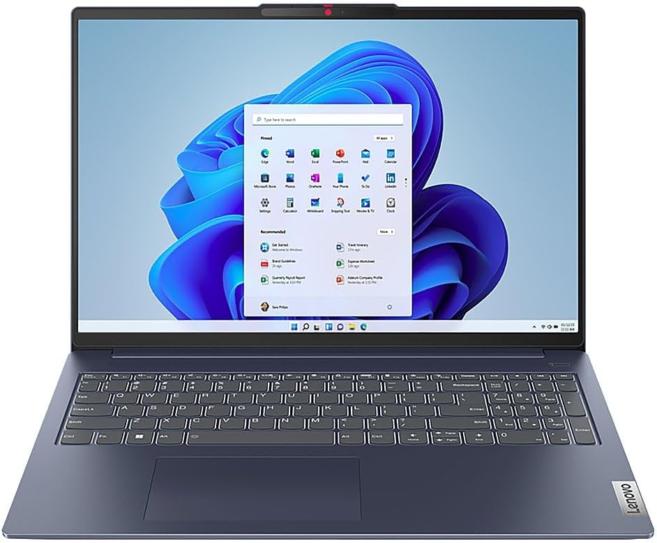 Lenovo IdeaPad Slim 5 82XF 2023 Laptop  16 pulgadas 1920 x 1200 Touch Intel Iris Xe Graphics  Intel Core i7-1355U 10 núcleos  16 GB LPDDR5 1TB NVMe