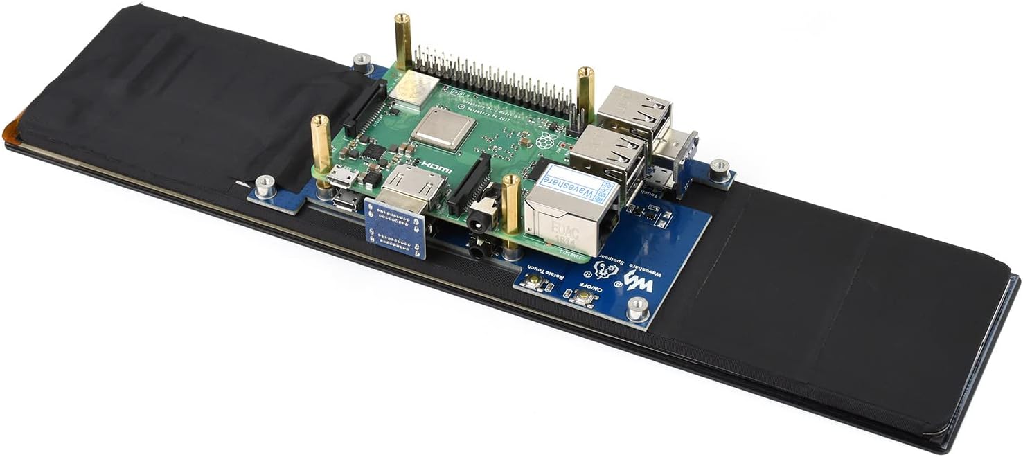 LCD HDMI de 11,9 pulgadas, pantalla táctil capacitiva, 320 × 1480, HDMI, IPS, cubierta de vidrio endurecido, compatible con todas las versiones de