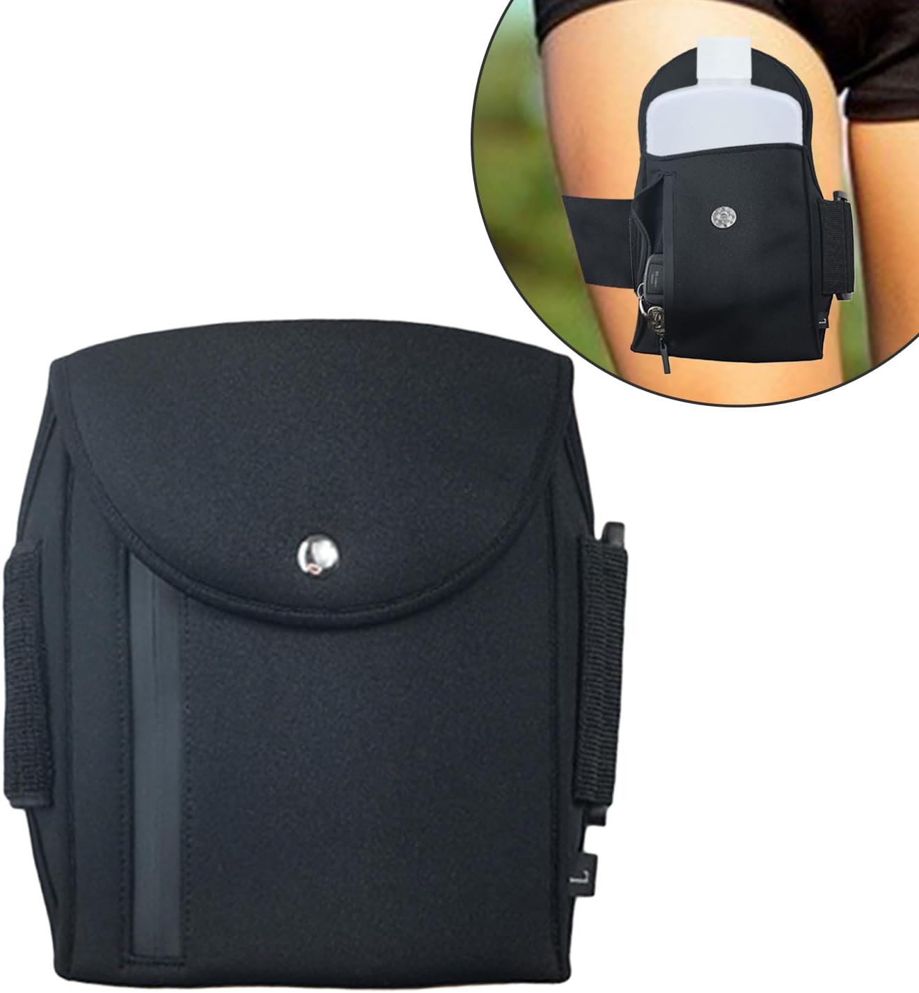 Cinturón de pierna con soporte para bomba de insulina – Estuche ajustable para bomba diabética – Cinturones impermeables para bomba de insulina