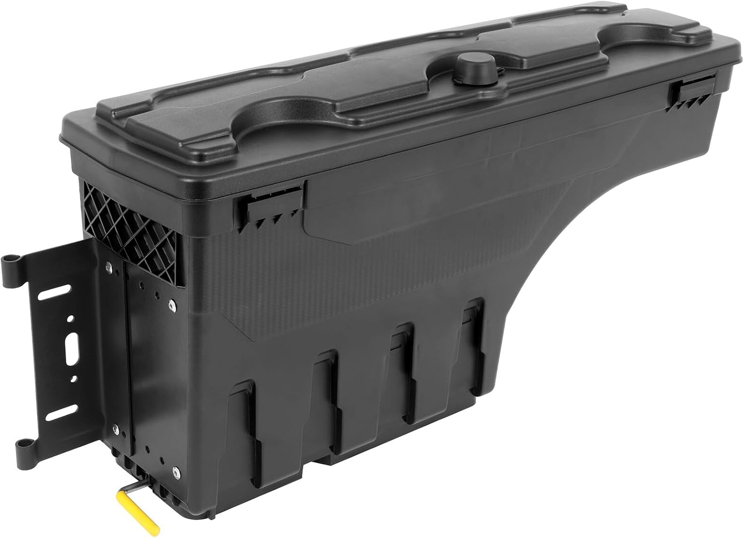 cciyu Caja de almacenamiento para caja de camioneta compatible con Ford para F-150 2015-2022, tapa con cerradura del lado del conductor, caja de