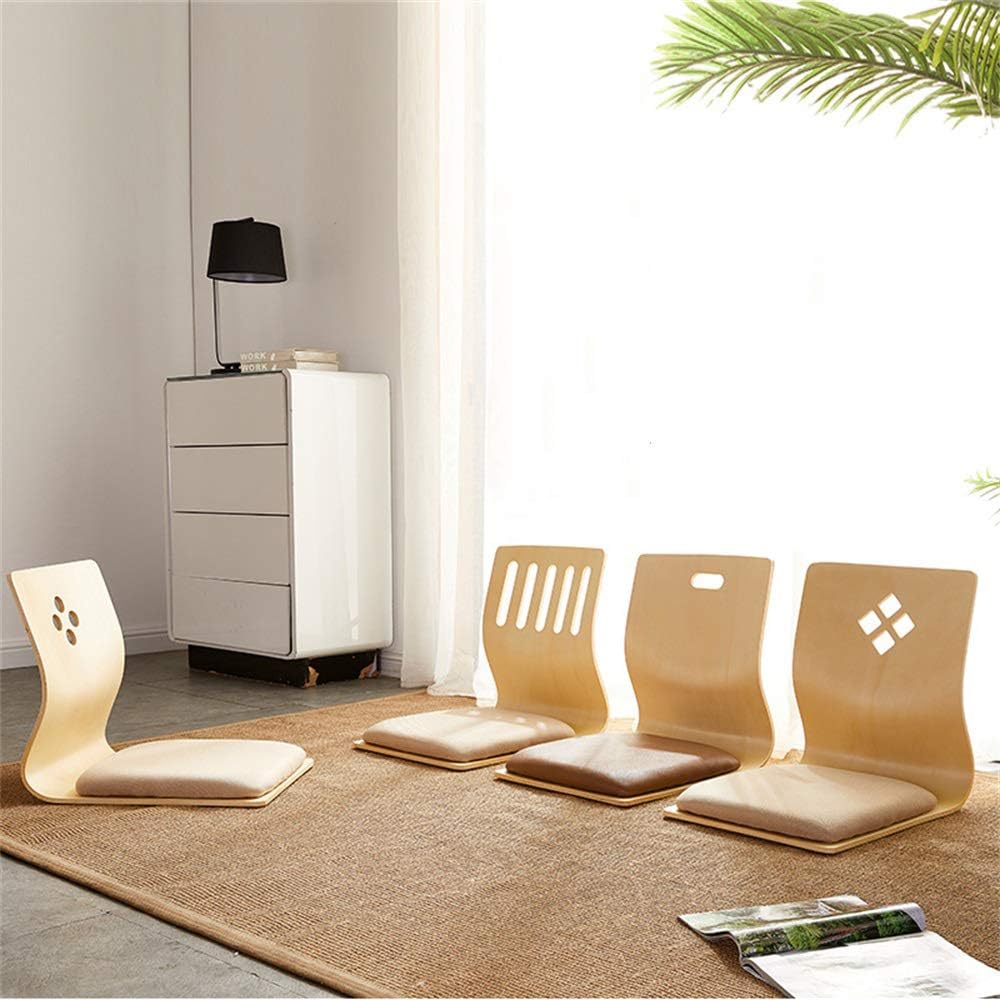 Silla de respaldo Tatami Silla de cama Dormitorio Dormitorio Silla perezosa Silla sin patas Japón y Corea del Sur Silla de ventana de la bahía Silla