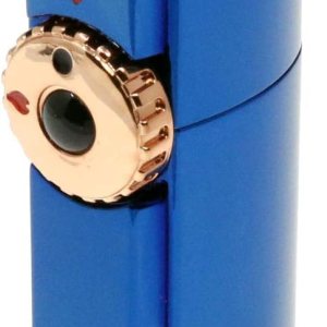 Skyline – Encendedor de cigarrillos con triple chorro de llama con herramienta de corte de puros (azul) Skyline – Encendedor de cigarrillos con triple chorro de llama con herramienta de corte de puros (azul)
