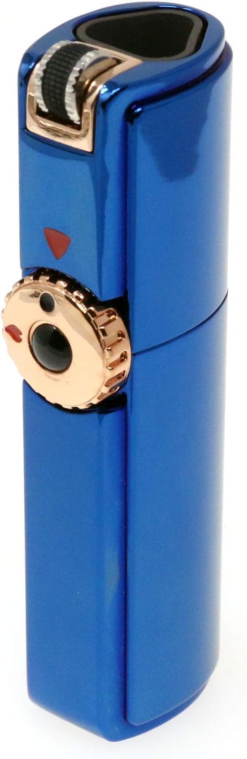 Skyline – Encendedor de cigarrillos con triple chorro de llama con herramienta de corte de puros (azul)