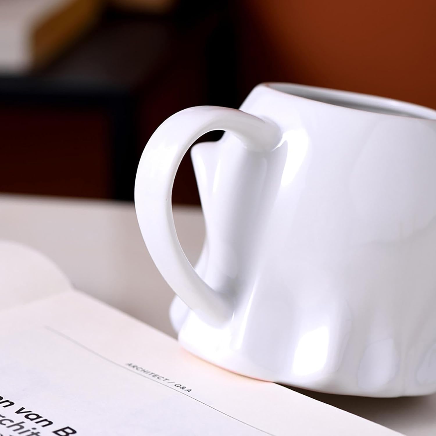 Tazas de fantasma de Halloween, tazas de café de cerámica de 14.9 fl oz con caja de regalo, taza de calabaza de buenos días, vaso espeluznante de