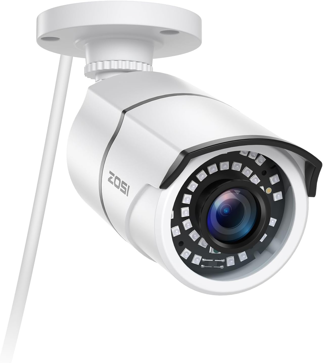 ZOSI ZG2615E – Cámara de seguridad impermeable POE de 5MP con visión nocturna para sistema de vigilancia de alimentación a través de Ethernet en