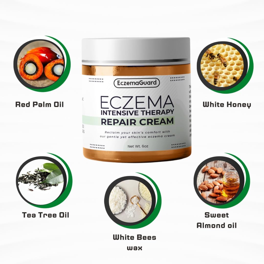 Eczema Guard -Tratamiento natural de eccema, hidratante hipoalergénico, alivio de la piel sensible, producto para el cuidado del eccema, cuidado
