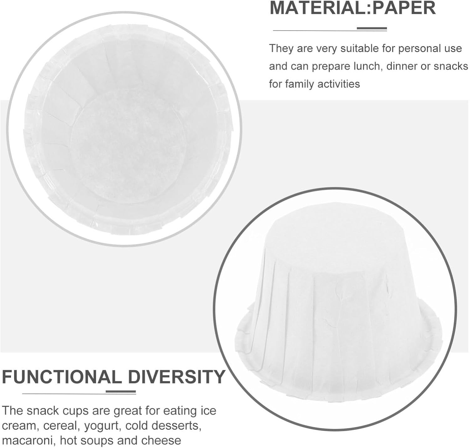 HEMOTON Taza de papel para tartas, 100 piezas de papel para magdalenas, funda para hornear, accesorios para despedidas de soltera, fiestas de