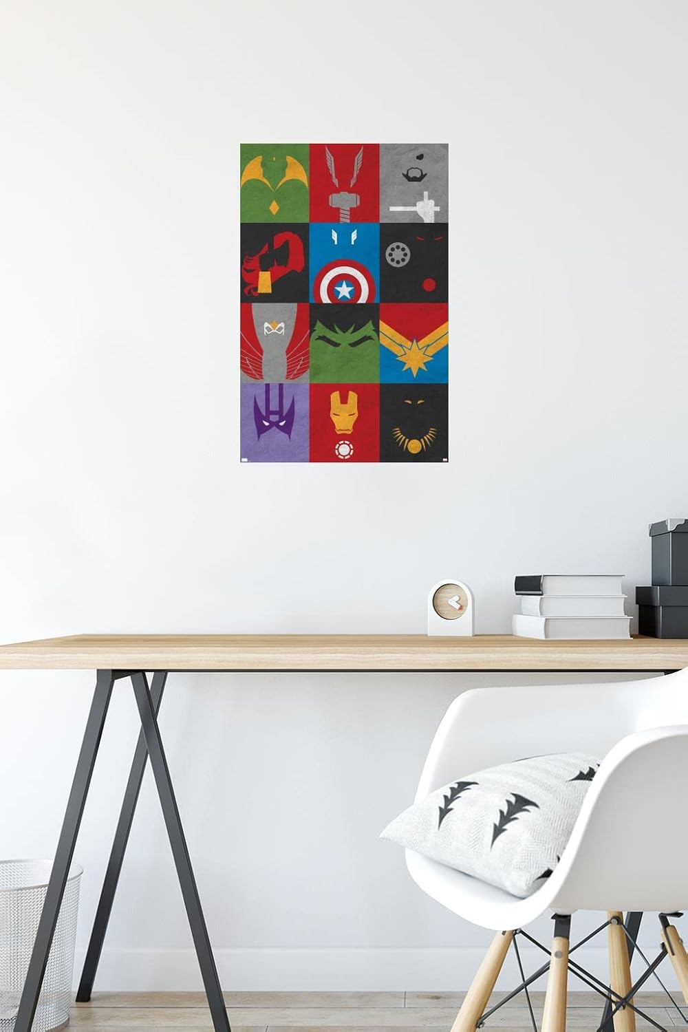 Trends International Marvel Comics-Avengers-Minimalist Grid Mount Póster de pared