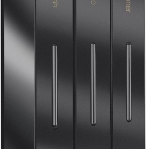 Dispensadores de champú y jabón, sin taladro, dispensador de bomba de ducha montado en la pared y organizador para inodoro, baño, hotel, cocina Dispensadores de champú y jabón, sin taladro, dispensador de bomba de ducha montado en la pared y organizador para inodoro, baño, hotel, cocina