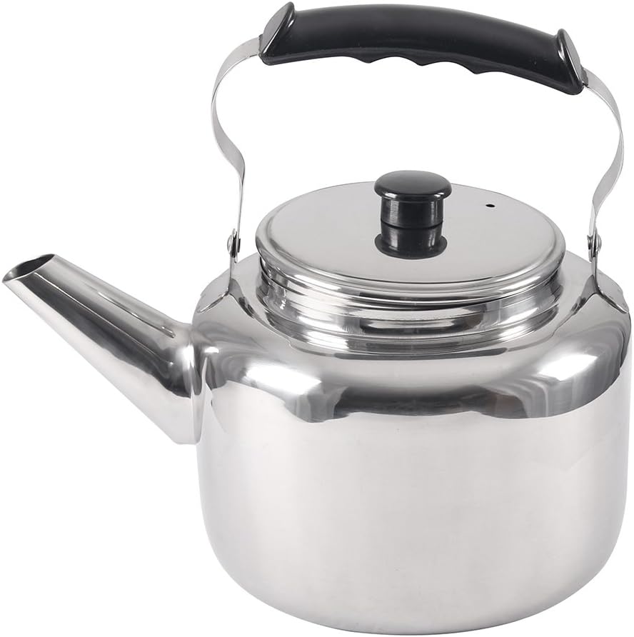 Lindy’s Hervidor de agua de acero inoxidable, 5-14 cuartos de galón, plata