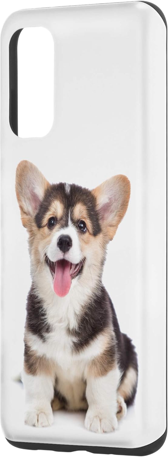 Galaxy S20 Corgi Tri Color Cachorro Retrato Perros Amante Corgi Mamá Papá Estuche Regalo
