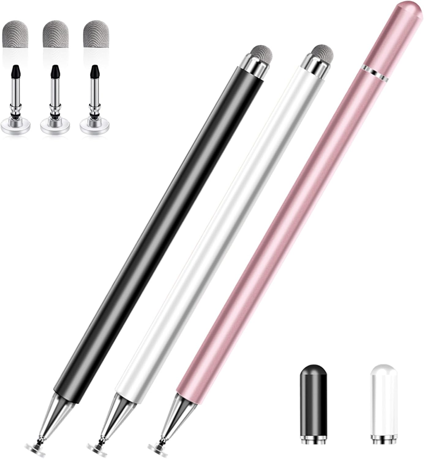 Lápiz óptico para pantallas táctiles, 2 en 1, lápiz capacitivo universal de alta precisión para iPad, compatible con Apple, iPhone, iPad, Android,