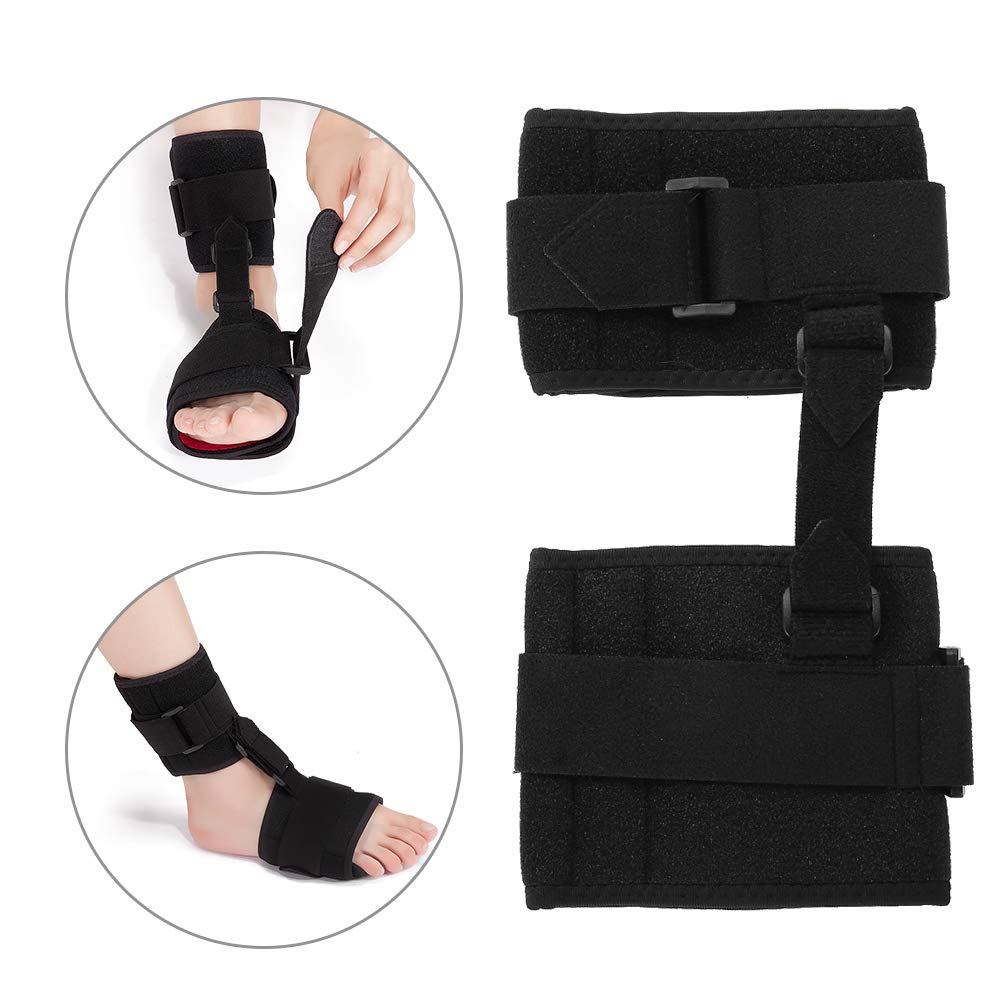 AFO – Soporte de pie para caminar, uso como soporte AFO izquierdo o derecho, soporte de ortesis de tobillo para hombres y mujeres, los soportes de