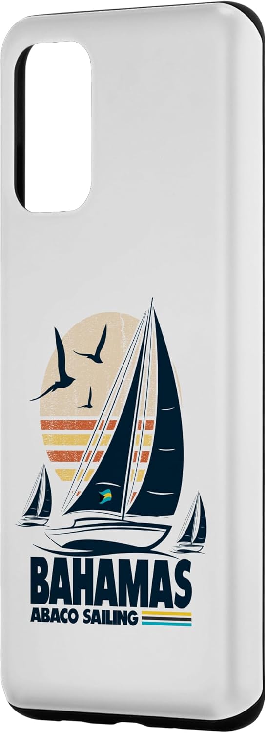 Galaxy S20+ Abaco Sloop Sailing Bahamas Regatta Sailboat Bahamian Flag Case