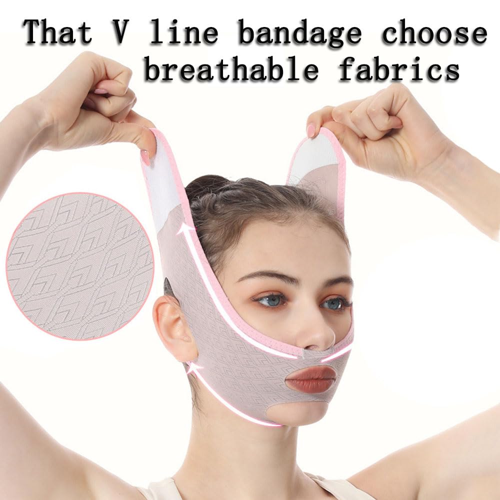 1 paquete de 2023 nuevas máscaras faciales con forma de V, máscara de sueño para esculpir la cara para mujeres, máscara de barbilla para apretar la