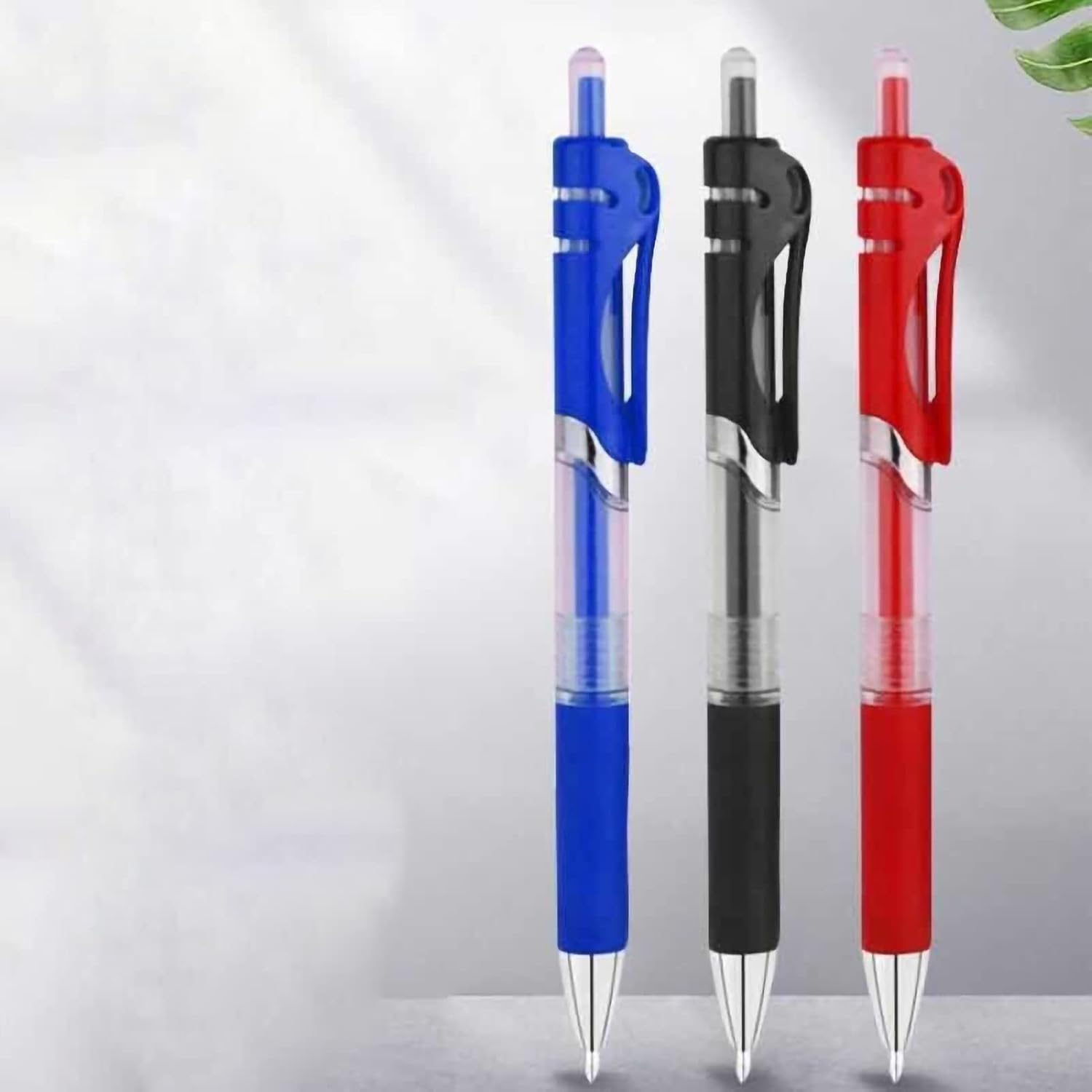 ZLXHDL 0.5 bolígrafos de punta fina, bolígrafos retráctiles de tinta de gel, escritura más suave, agarre cómodo, gran capacidad, bolígrafo de firma