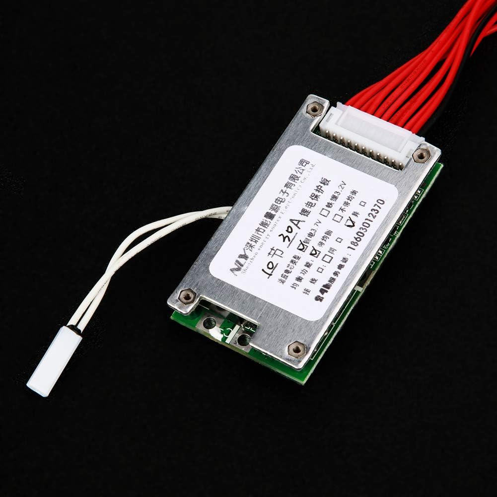 10S 36V 30A WEquilibrio Li-ion Batería de litio Junta de protección BMS PCB con función de equilibrio para coche eléctrico, asistente de energía