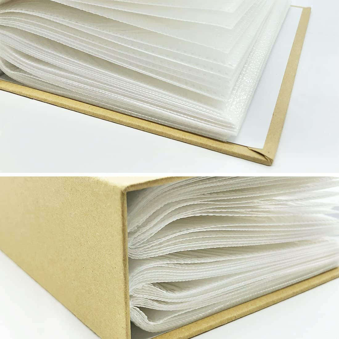 Álbum de fotos con capacidad para 100 bolsillos, 4 x 6 pulgadas, álbum de fotos para niños, álbum de fotos de papel kraft para niños (amor)