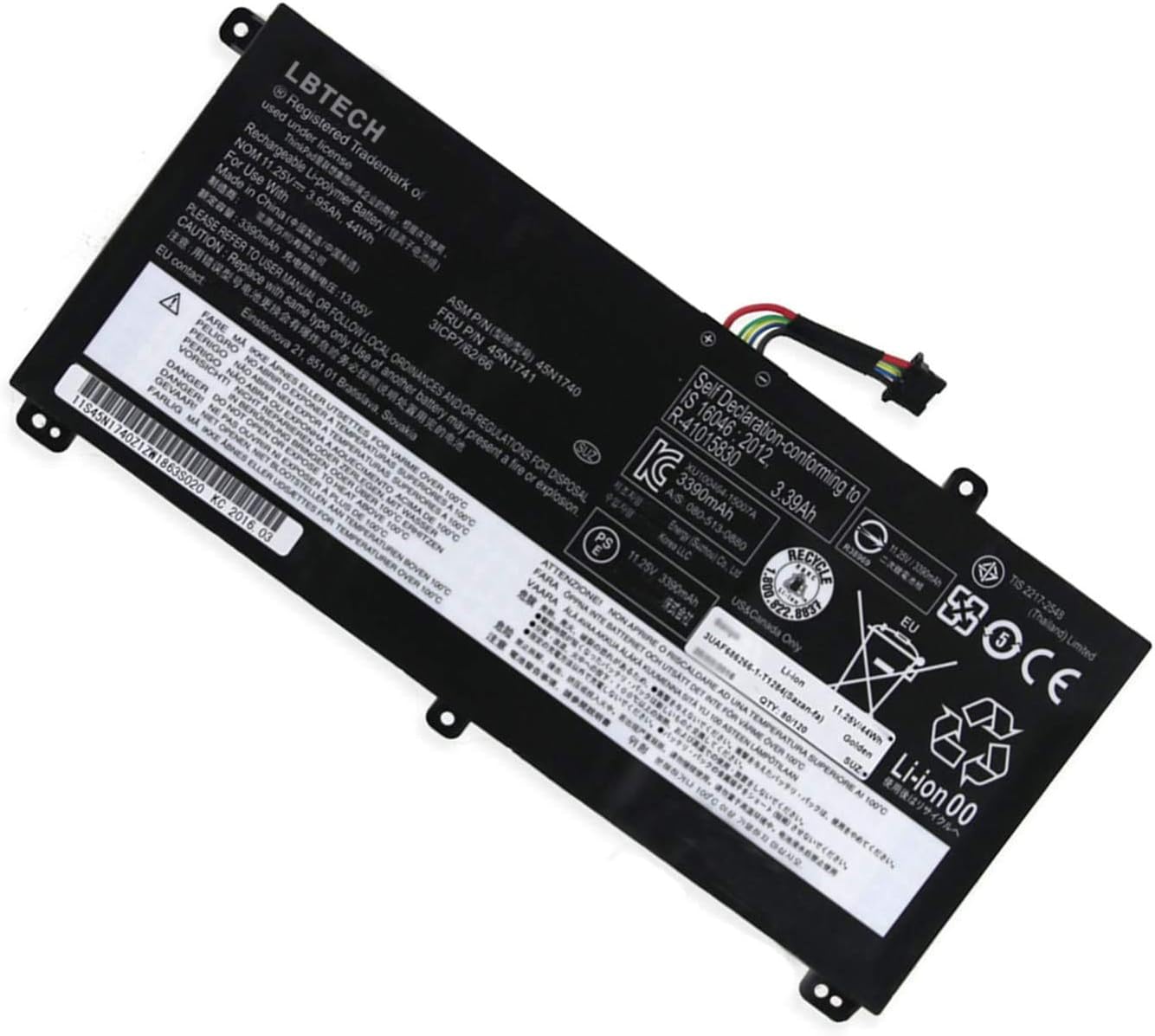 45N1740 00NY639 45N1742 45N1743 45N1741 Reemplazo de batería para laptop Lenovo ThinkPad W550S T550 T560 T550S W550 P50s Series SB10K12721 11.25V