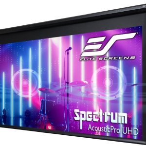 Elite Screens Spectrum- Pantalla Spectrum Blanco/Blanco, AcousticPro UHD / Black Housing, MaxWhite / carcasa negra., Spectra White FG / Black Elite Screens Spectrum- Pantalla Spectrum Blanco/Blanco, AcousticPro UHD / Black Housing, MaxWhite / carcasa negra., Spectra White FG / Black