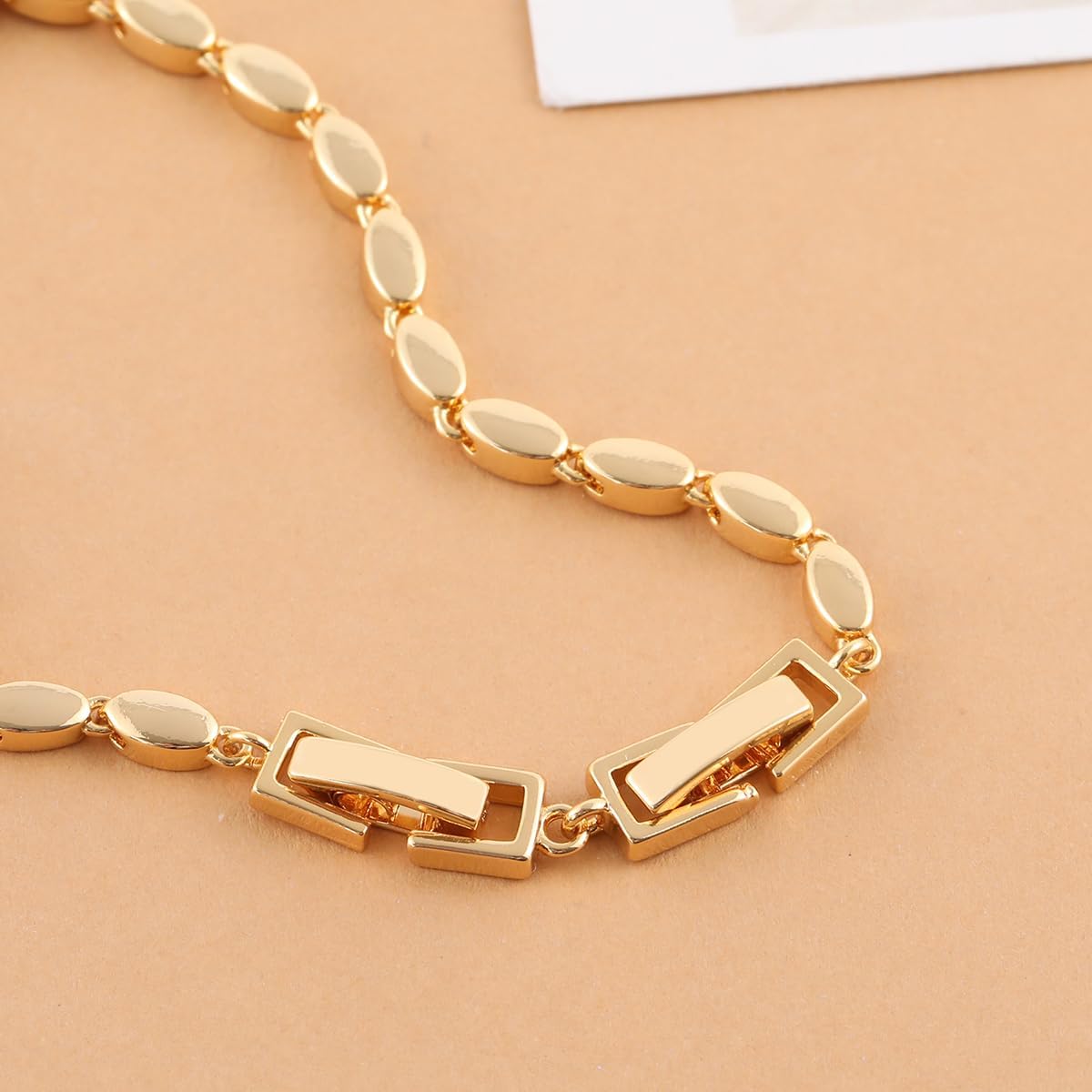Lovejftty Extensor de pulsera de collar dorado para mujer, 4 cierres plegables de joyería para fabricación de joyas
