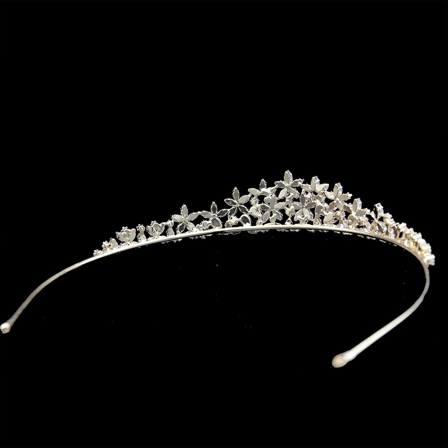 Tiaras de boda pequeñas brillantes para mujer, corona de quinceañera de circonita cúbica, tiara de 16 tiaras, diadema dorada, tocados de cristal,