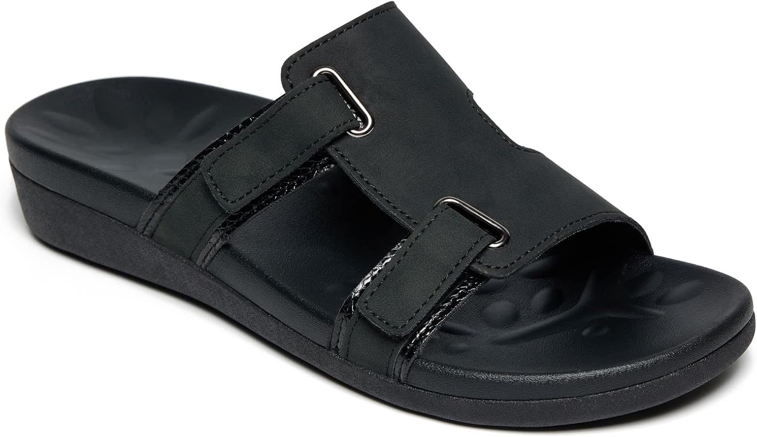 MEGNYA Cómodas sandalias para caminar para mujer, sandalias con soporte de arco para fascitis plantar, pies planos, sandalias informales con correa