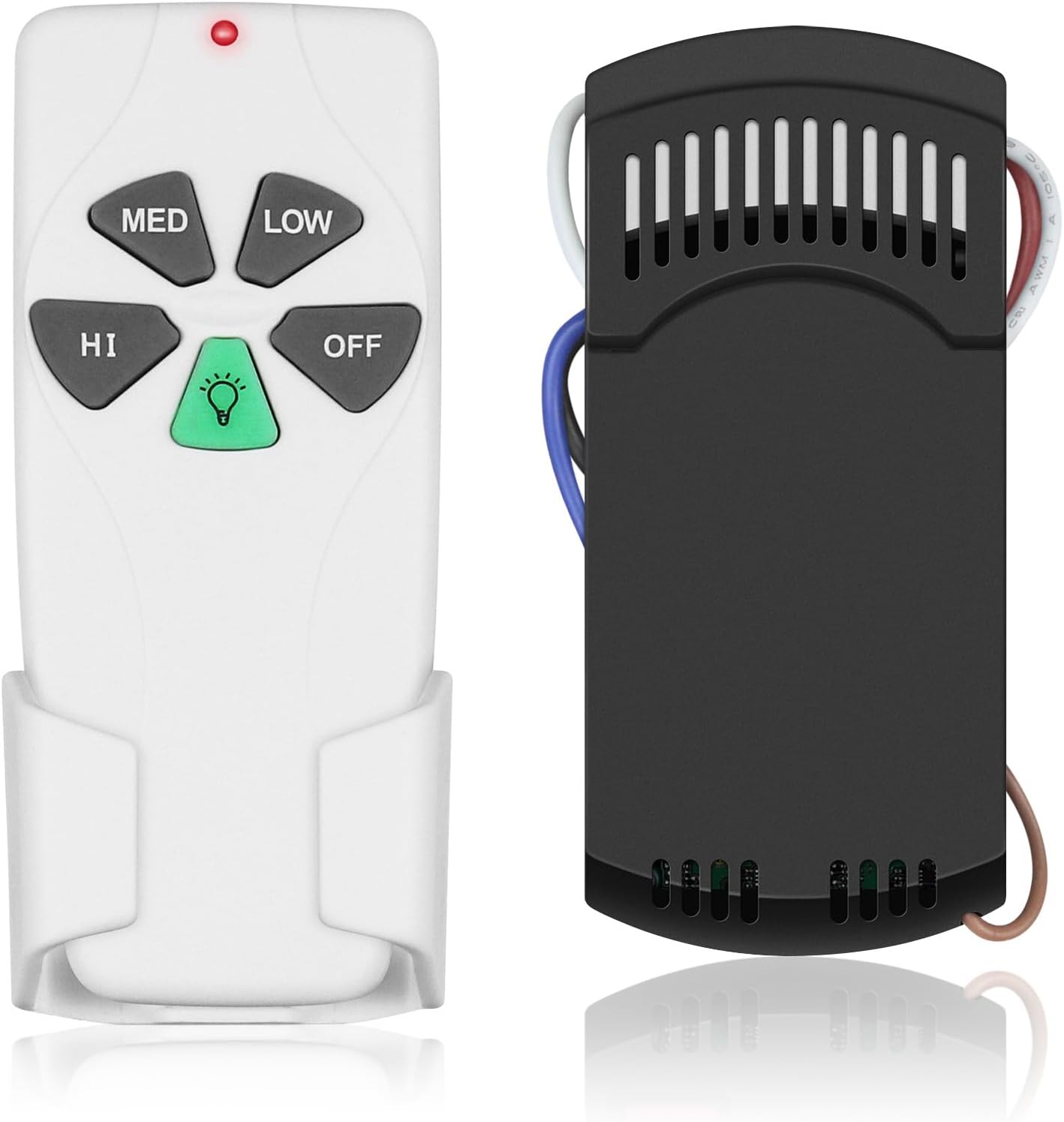 Kit de control remoto universal para ventilador de techo, repuesto para Hunter, Hampton Bay, Litex, 3 velocidades, con receptor FAN37R, reemplazo