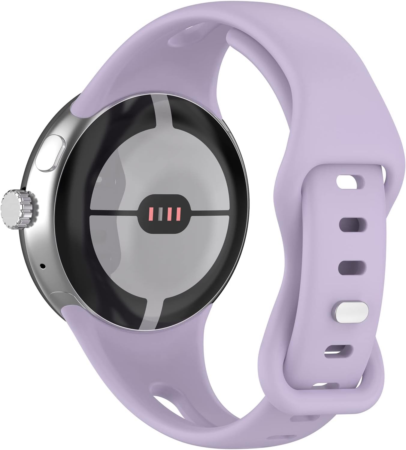 Paquete de 6 correas diseñadas para Google Pixel Watch, de silicona, transpirable, suave, delgada, deportiva, accesorio para relojes Pixel
